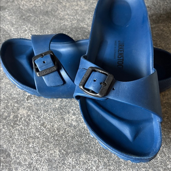 BIRKENSTOCK Madrid - Navy Slide Sandals - Picture 6 of 7